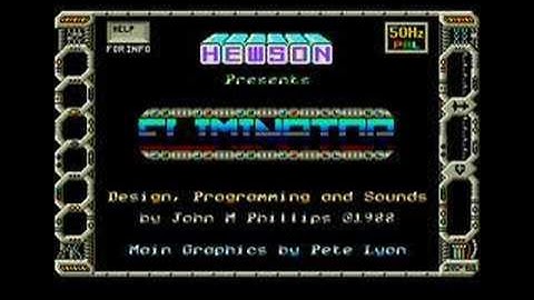 Eliminator Main Menu (Atari ST)