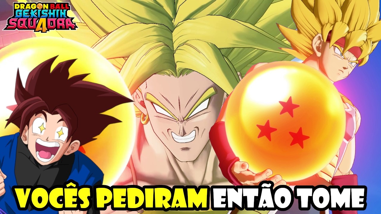 A DUPLA MAIS FORTE DO JOGO? BROLY e BARDOCK DOMINARAM O DRAGON BALL GEKISHIN SQUADRA