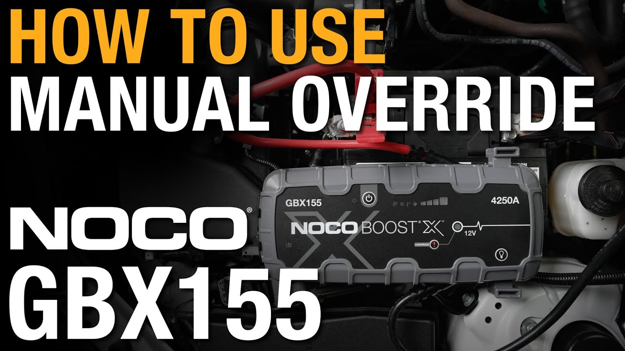 How to use Manual Override with NOCO GBX155 - YouTube