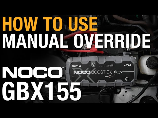 How to use manual override on your NOCO Boost GB150 