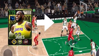 The King Dominates! Crazy Gameplay With 119 Ovr Lebron James. NBA Live Mobile.