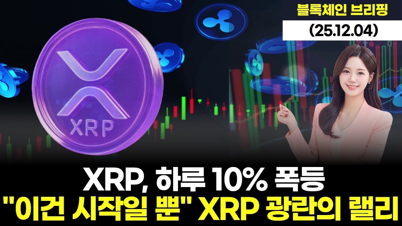XRP, 하루 10% 폭등...