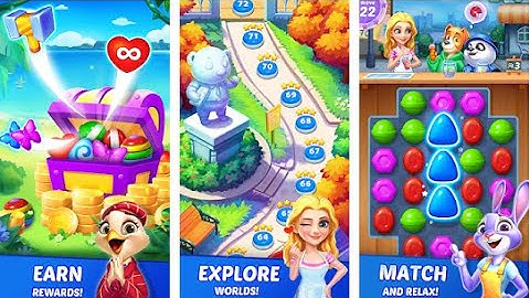 Candy Genies - Match 3 Puzzle Gameplay Android/iOS