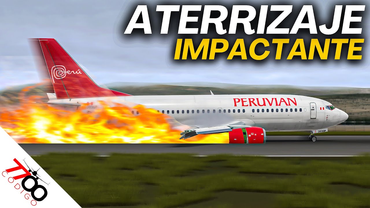 Avión ESTALLA en llamas durante el aterrizaje | Vuelo 112 de Peruvian Airlines