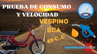 #VESPINO SC prueba de VELOCIDAD Y consumo🛵⛽ by Siembrahuesos 5,877 views 1 month ago 15 minutes