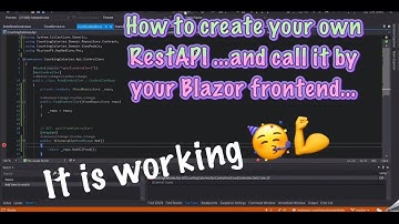 How to implement a RestAPI ...featuring EFCore and SQLite...that gets called by a Blazor frontend