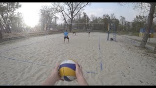 Пляжный волейбол от первого лица | First person game beach volleyball