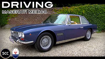 MASERATI MEXICO 4.2 1966 - Test drive in top gear - V8 Engine sound | SCC TV