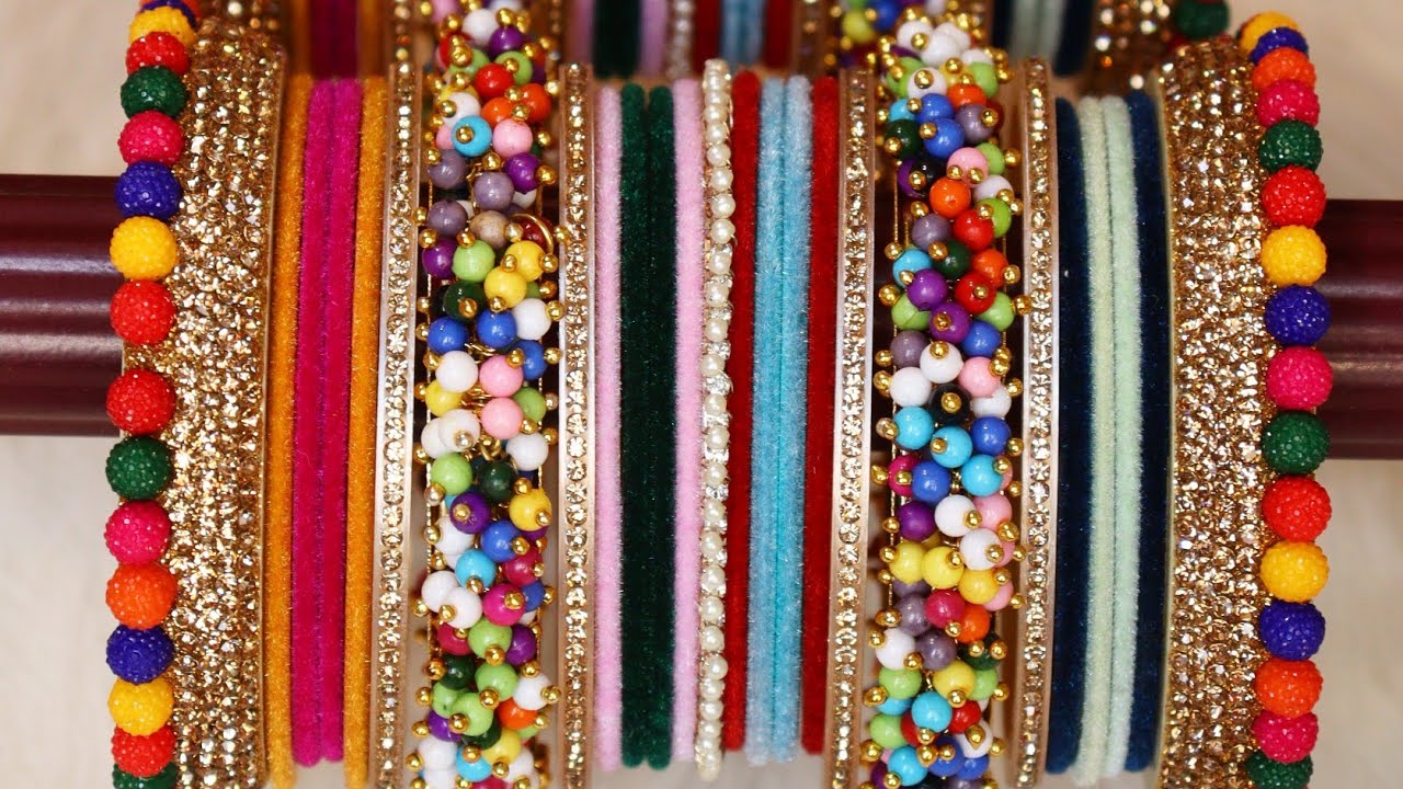Amazing best multi colour bridal bangle set |wedding bangles|indian bangles |chuda |Rajwadi chuda