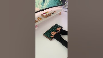 Womier WD75 wooden keyboard sound test 🤎 #desksetup #keyboard #gamingsetup #mechanicalkeyboard