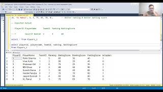 SQL Tutorial 23: Write a query to find players worse than their captain