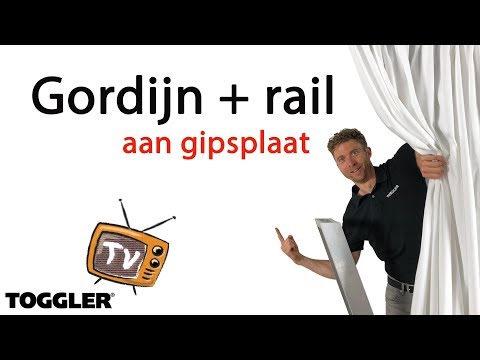 Zo hang je jouw gordijn + rail aan gipsplaat