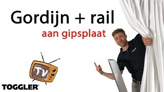 Zo hang je jouw gordijn + rail aan gipsplaat