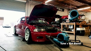 E46 M3 E85 Tune Dyno with APE X85 (EV1) E85 Flex Fuel Kit