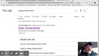 Setting up Google Scholar Alerts