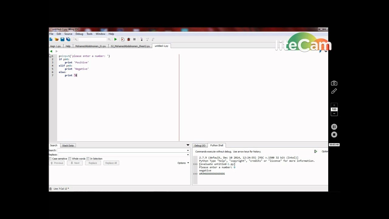 if function, python, WING IDE - YouTube
