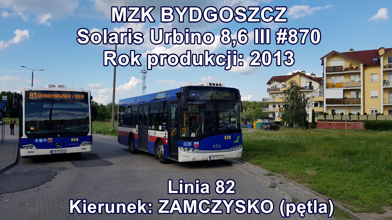 MZK Bydgoszcz - Linia 82, Solaris Urbino 8,6 III #870