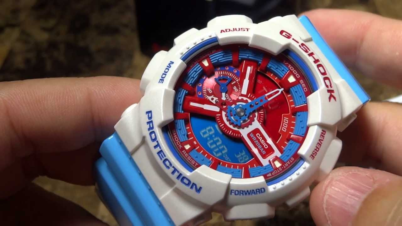 CASIO G-SHOCK REVIEW AND UNBOXING GA-110AC-4 AC COLOR SERIES - YouTube
