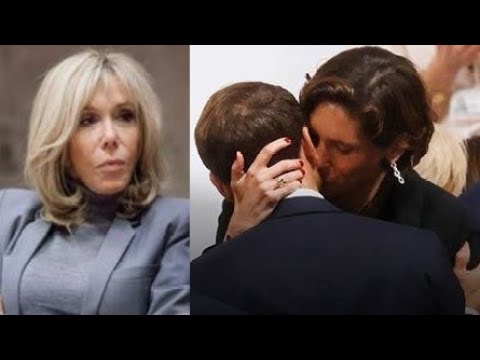 Brigitte verte de rage : Emmanuel Macron et Amélie Oudéa Castera s'embrassent en public