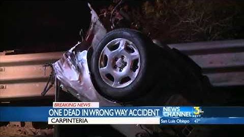 One Dead in Wrong Way Crash on HWY 101