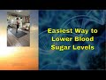 Easy way to lower blood sugar levels without dieting or fasting