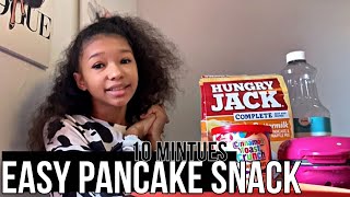 // easy pancake snack // for kids 10 minutes // #easysnack #10minutesnack #fyp #cooking #cooker