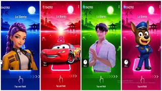 🔥 Rumi 🆚 McQueen 🆚 Jinu 🆚 Sheriff Labrador 🔥 Tiles Hop Challenge 😱 # 44 screenshot 1