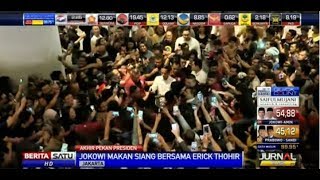 Warga Antusias Sambut Jokowi Saat Nge-Mall