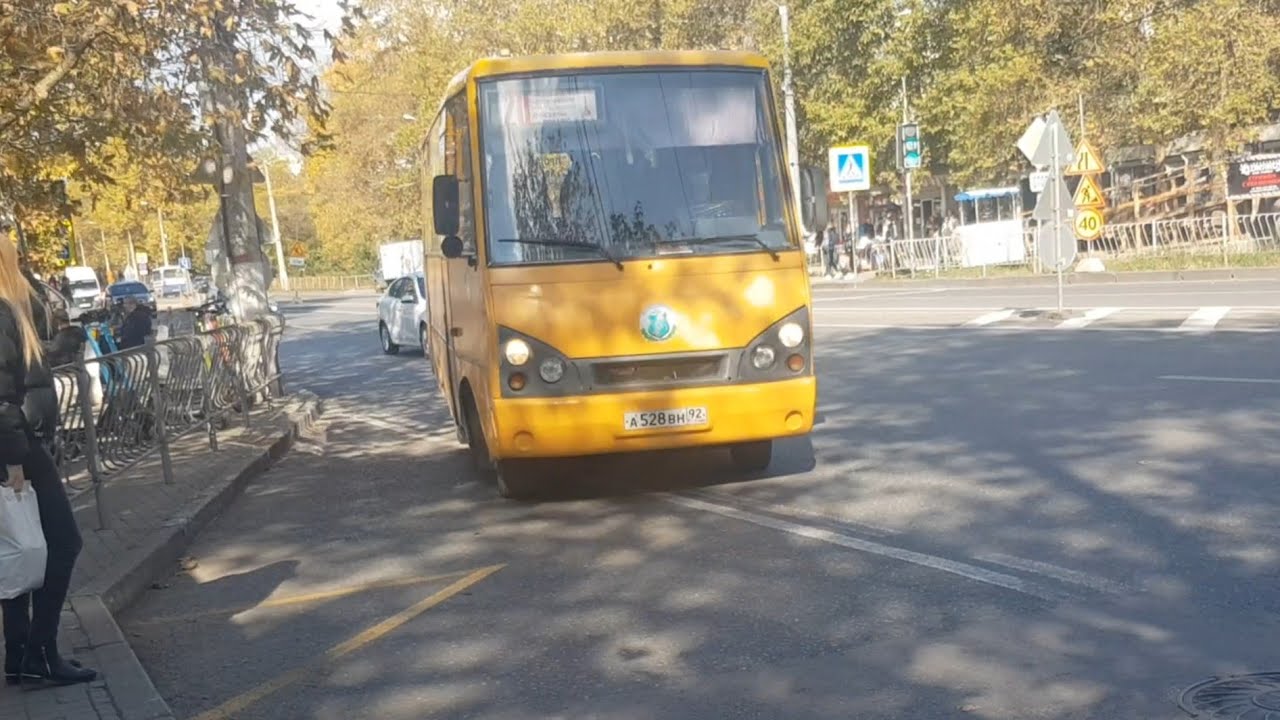 Заз А07А1 VaN севастопольский автобус с Московского рынка до ул. Лебедя 25 октября 2021