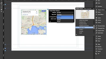 Adobe Muse - adding a google map