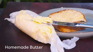 Homemade Butter Recipe (How To Make Butter) - Fun FOOD Frolic