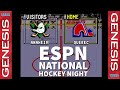 ESPN National Hockey Night gameplay for the Sega Genesis