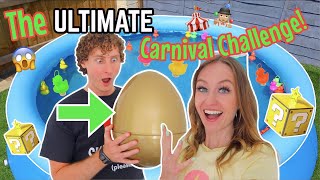 I CREATED A GIANT *CARNIVAL* INSIDE MY HOUSE WITH MYSTERY GOLDEN EGG PRIZES!!😱🎪🤹🏻‍♀️⁉️ (MUST SEE!!🫢)