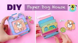 DIY Paper Doll Dog house Tutorial | Paper Dog Draw And Play Tutorial Quiet Book |Paper Crafts