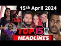 Top 15 big news of bollywood  15th april 2024  salman khan baby john bmcm