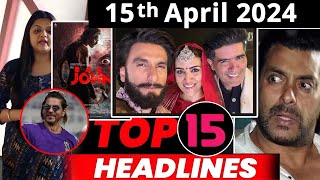 Top 15 Big News Of Bollywood 15Th April 2024 Salman Khan Baby John Bmcm