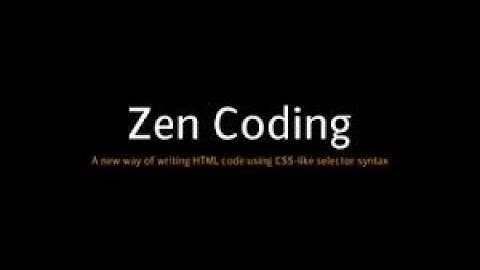 zen coding sublime text 3