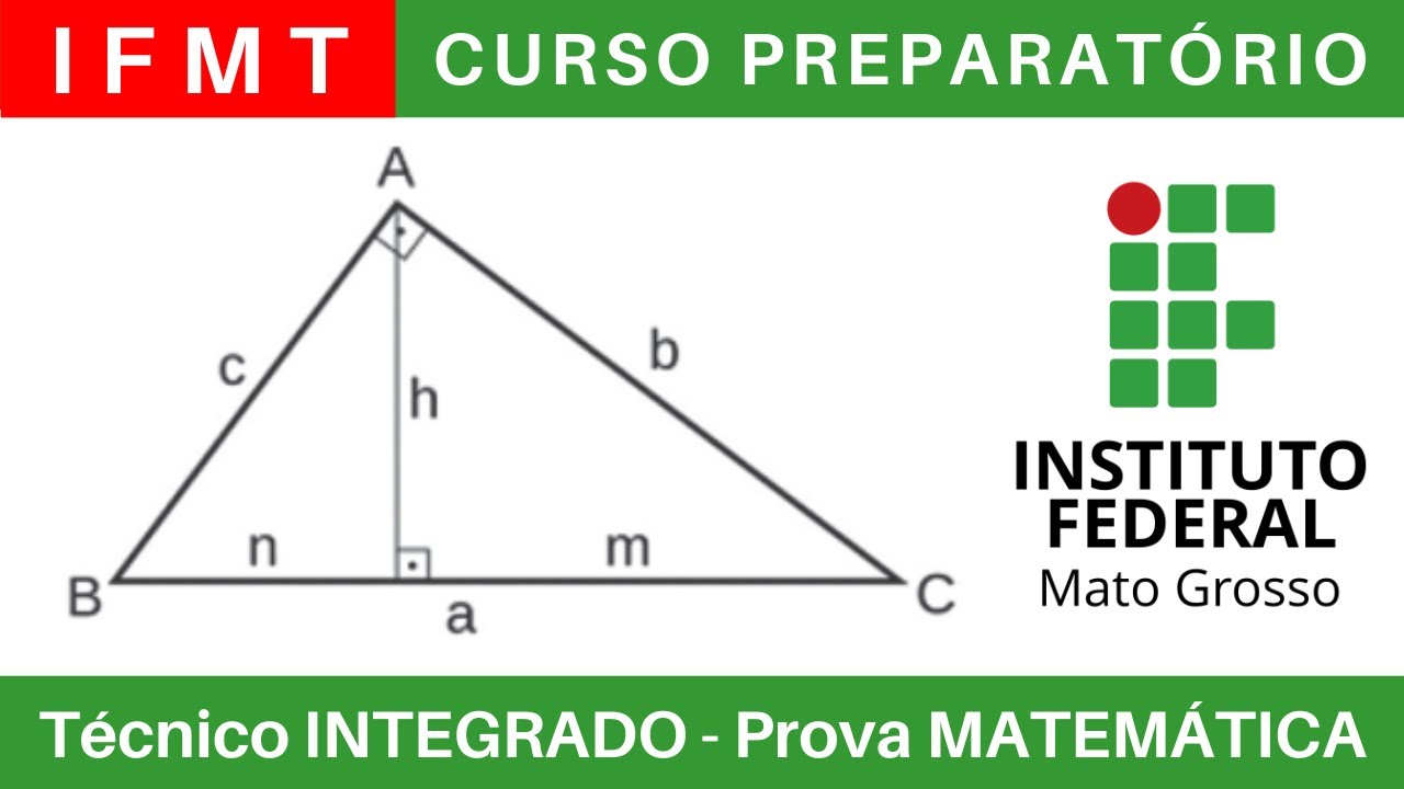 IFMT Curso Preparatório 23/24 🎯 Prova #IFMT 2023 MATEMÁTICA