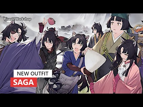 Saga New Skin | Arknights/明日方舟 サガの新しいコーデ - YouTube