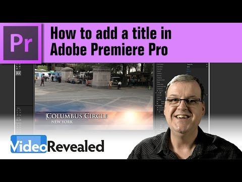 How to add a title in Adobe Premiere Pro