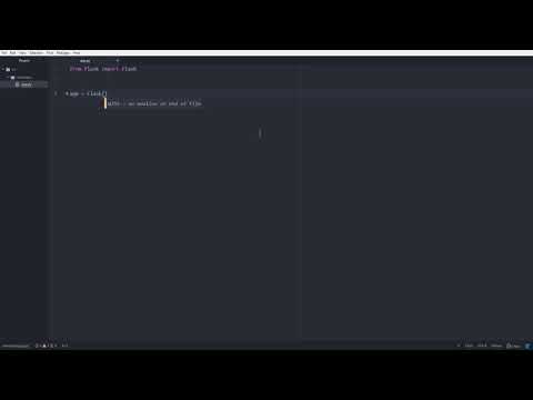 Lesson 3: Learning about Flask and creating a basic Flask Application