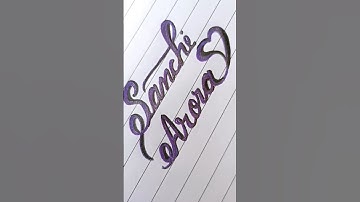 Sanchi Arora Name Art #shorts #ytshorts