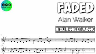 Faded - Alan Walker || Violin Sheet Music