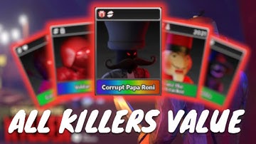 ALL KILLERS VALUE! 📊 / Survive the Killer Roblox 🔪