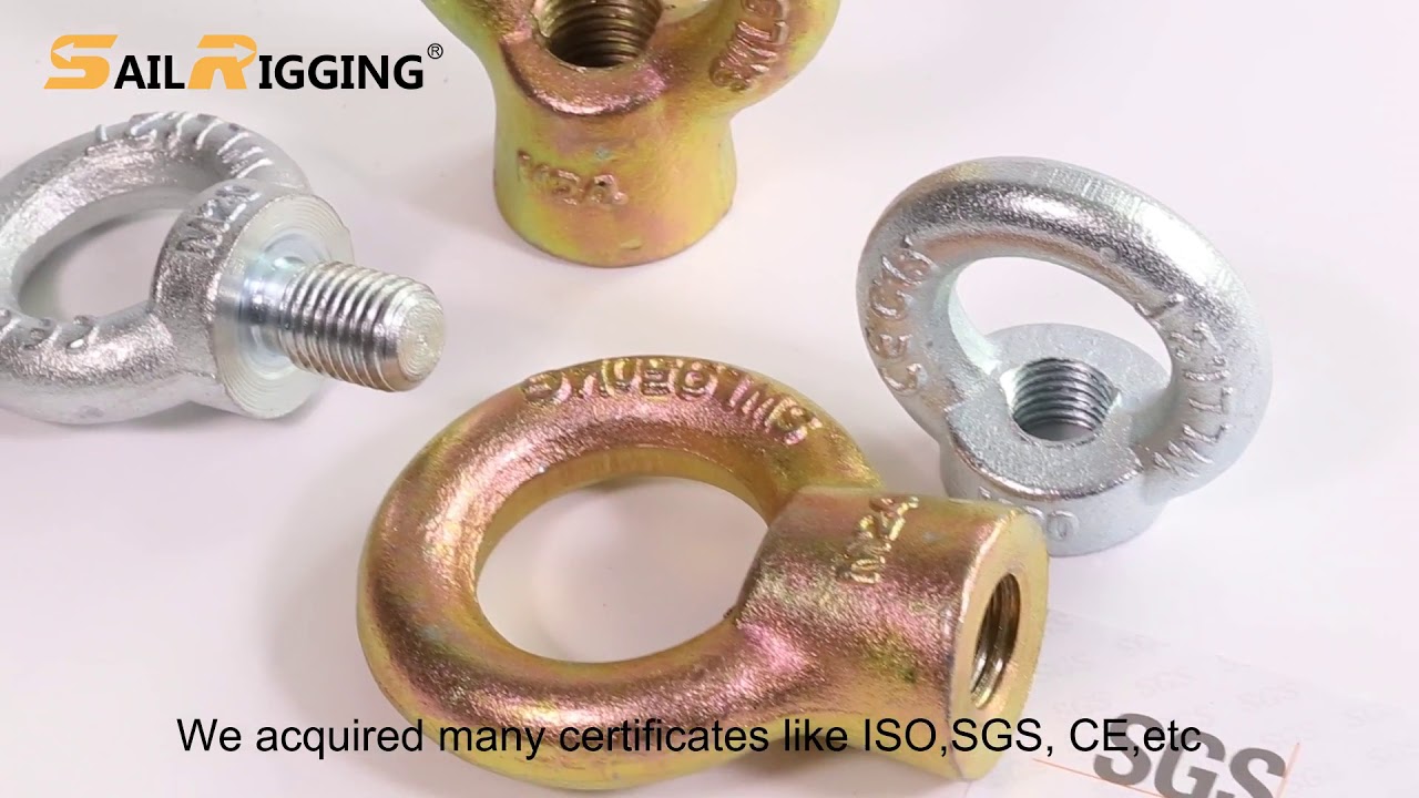 C15 m4 m10 m12 m16 drop din580 lifting eye bolt YouTube