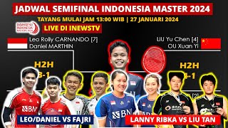 Jadwal Semifinal Indonesia Master 2024: Fajar Rian vs Leo Daniel | Indonesia Master 2024 Badminton