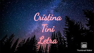 Cristina - Letra - Tini Clip