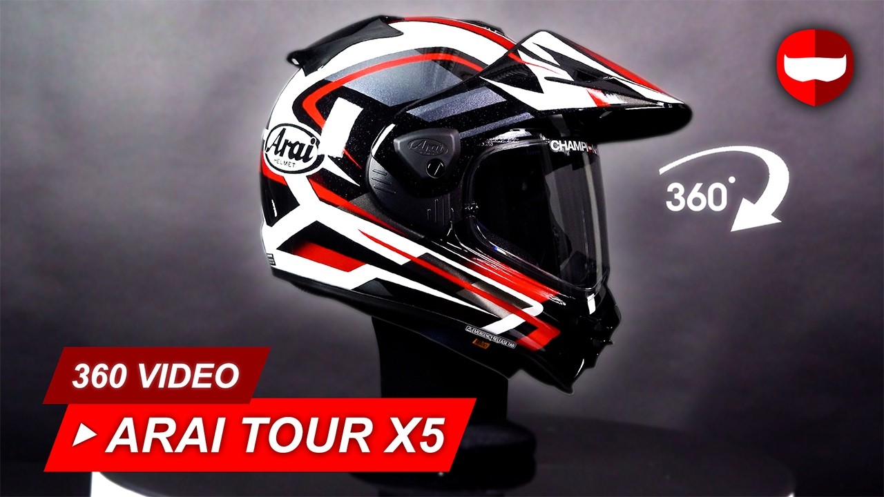Arai Tour X5 Discovery Red - Showcase - YouTube