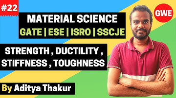 Mechanical Properties Of Solids | Stress-Strain Curve | Material Science | Aditya Thakur | GATE  ESE