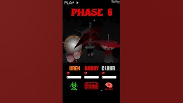 HP Bar Oren Raddy Clukr in 1-10 DEFINITIVE Phases #sprunki  #incredibox